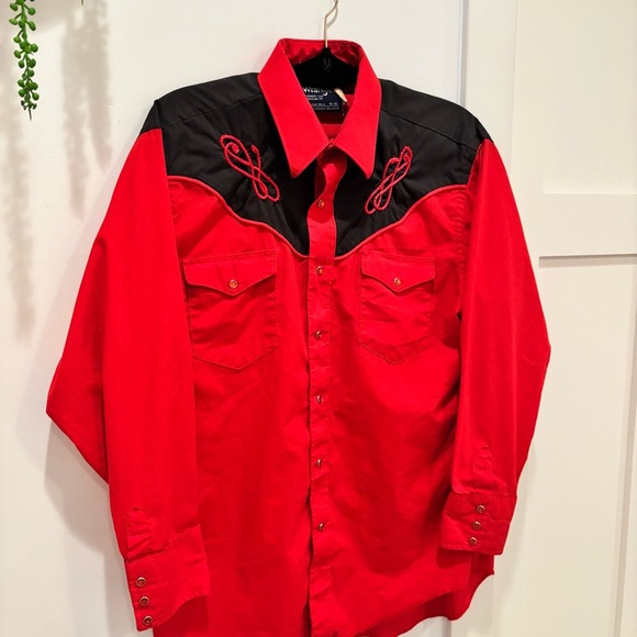 Wrangler Cowboy Cut Regular Fit Single Needle Tailoring Western Shirt 16-35 - Picture 2 of 16